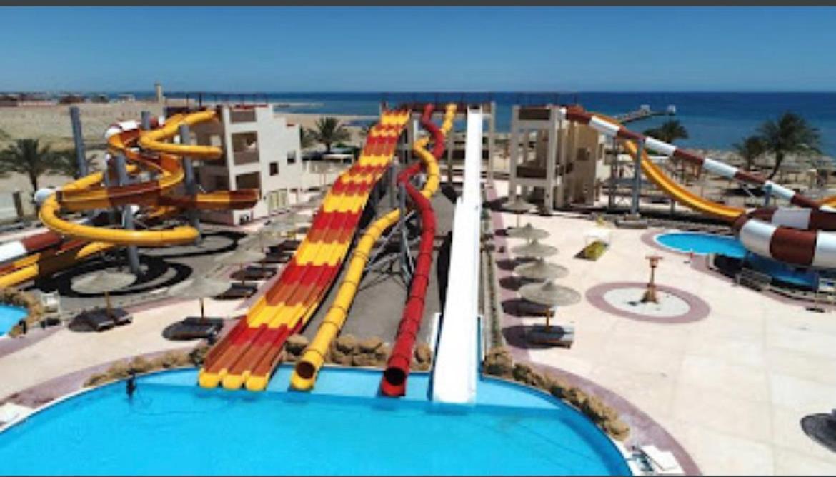 Apartment At Nubia Aqua Beach Resort Hurghada Bagian luar foto