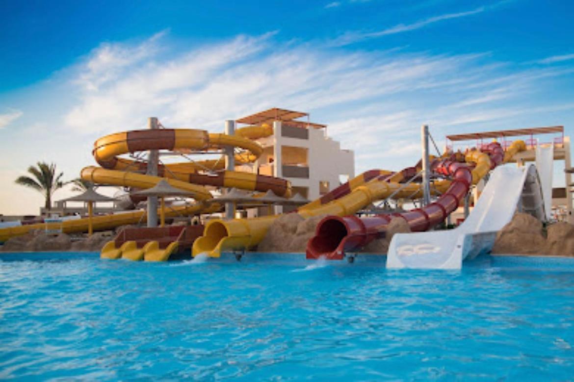 Apartment At Nubia Aqua Beach Resort Hurghada Bagian luar foto
