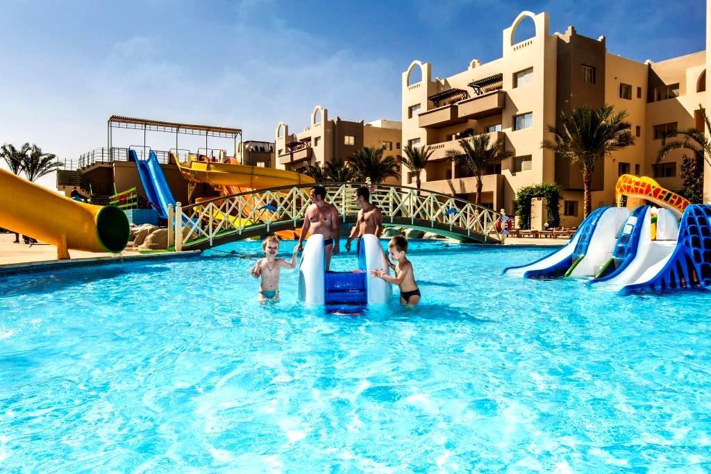 Apartment At Nubia Aqua Beach Resort Hurghada Bagian luar foto