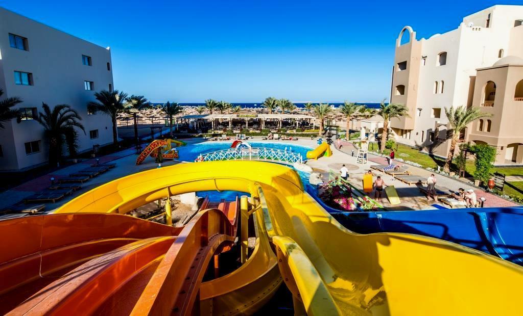 Apartment At Nubia Aqua Beach Resort Hurghada Bagian luar foto